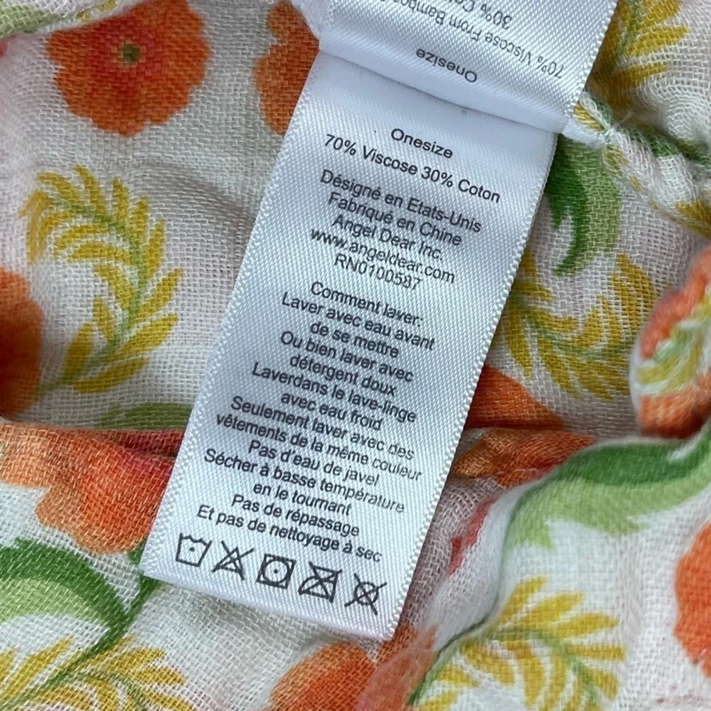 Angel Dear H&M 6-12 Months Head Covering Turbine Bib Bundle Floral Pastel